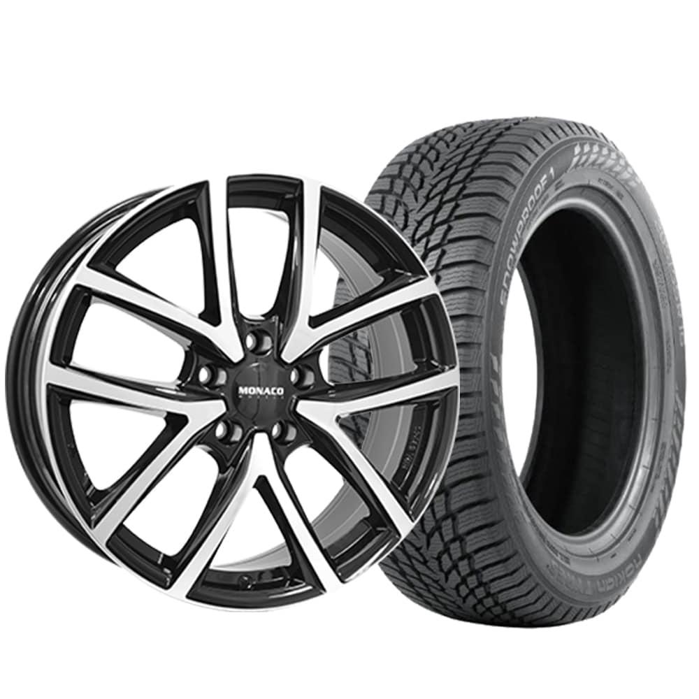 Monaco CL2 Black Polish Fälgpaket Vinter