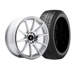 Complete wheel set of JR11 Silver Winter