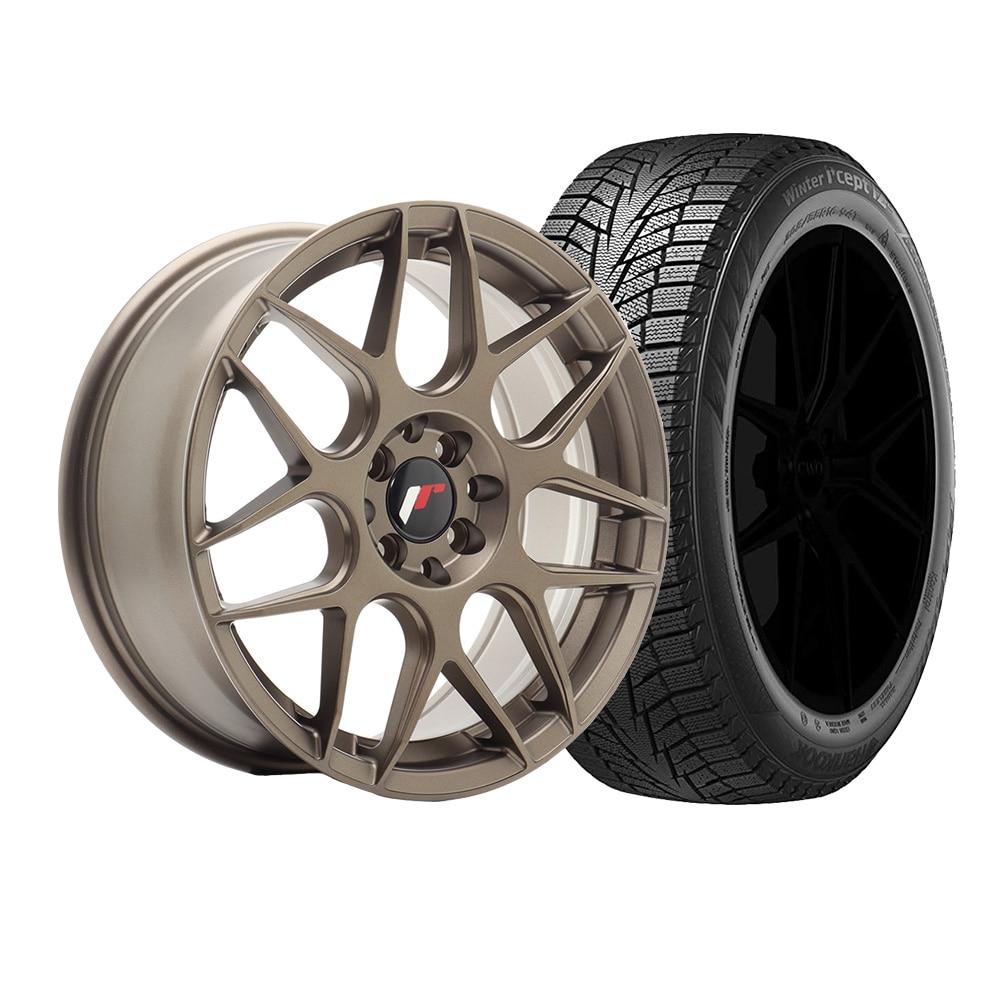 Complete wheel set of JR18 Bronze Winter tyres