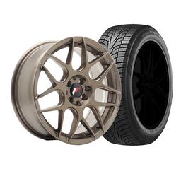 Complete wheel set of JR18 Bronze Winter tyres