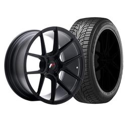 Complete wheel set of JR30 Black Winter tyres