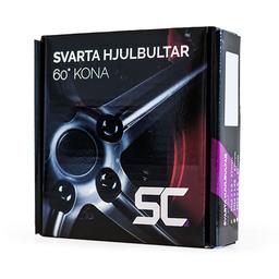 M14 1,5 - 27mm KIT Mustat pultit pallokannalla