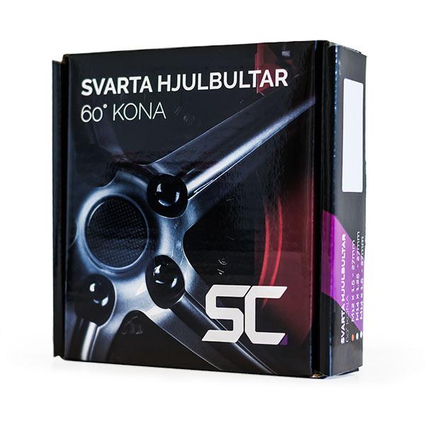 M14 1,5 - 27mm KIT Svarta Bultar