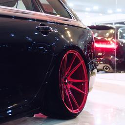 Complete wheel set of JR21 Platinum Red