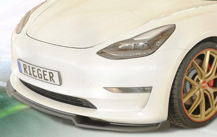 Mattsvart frontsplitter Tesla Model 3