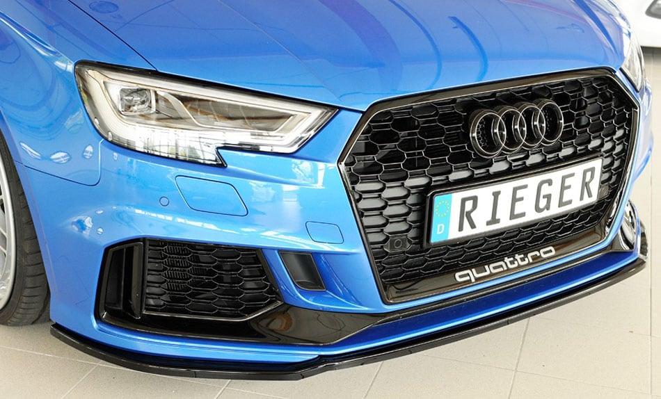 Blank sort frontsplitter Audi RS3 8V