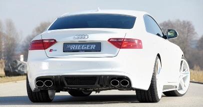 Bak spoiler nedre del Audi A5 Kolfiber Look