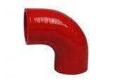 Silikonslang röd 90 grader 3´