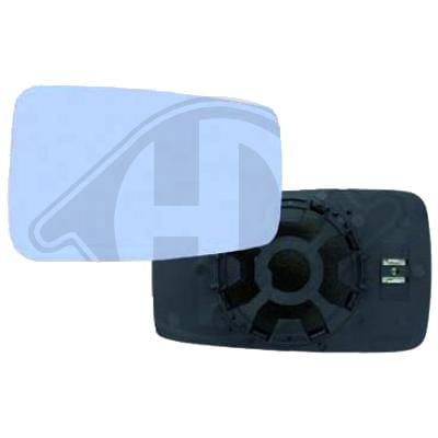 Mirror glass Right Audi 80