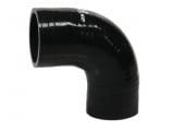 Silikonslang svart 90 grader 3´