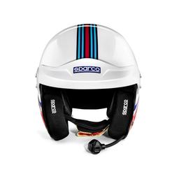 Sparco Martini Air Pro RJ-5I Racing helmet with stripes