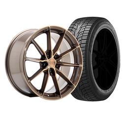 Complete wheel set of JR37 Bronze Winter tyres
