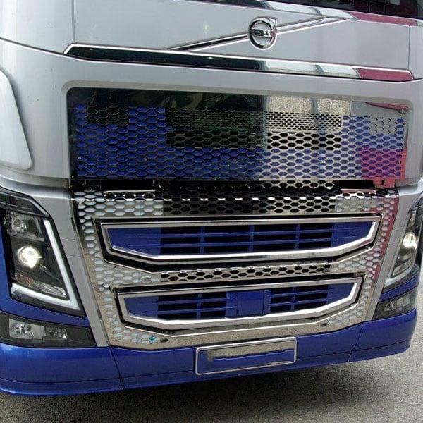 Frontgrill Rostfritt stål som passar Volvo FH4