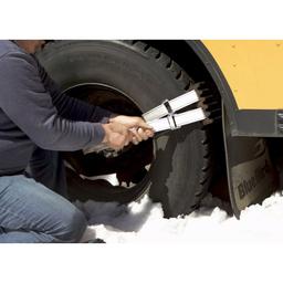 TracGrabber tire traction straps for bus and truck