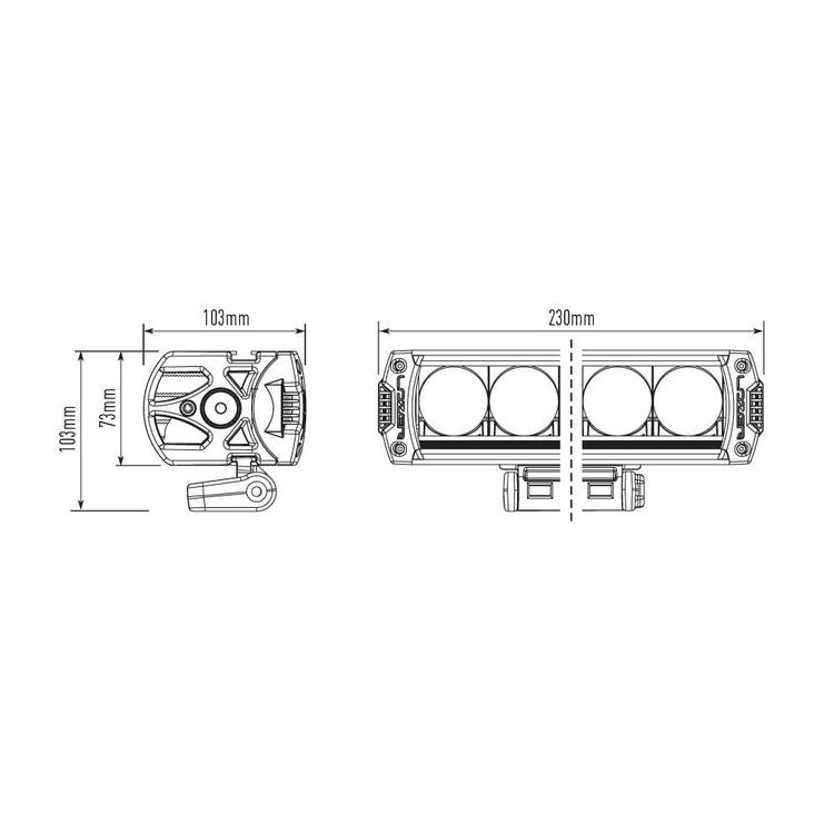 LED-ramp Lazer Triple-R 750 Elite-3 22cm (Spot)