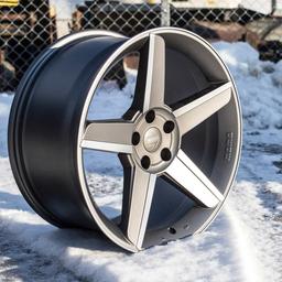 Complete wheel set of MOMO Stealth Anthracite  Matt