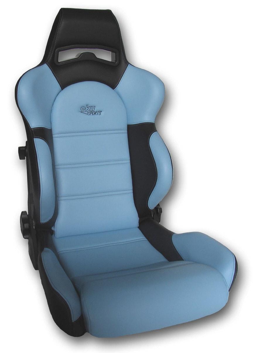 Sportti penkki nahka sininen/Musta