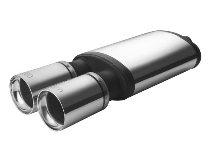 Slutdämpare dubbel 2x100mm