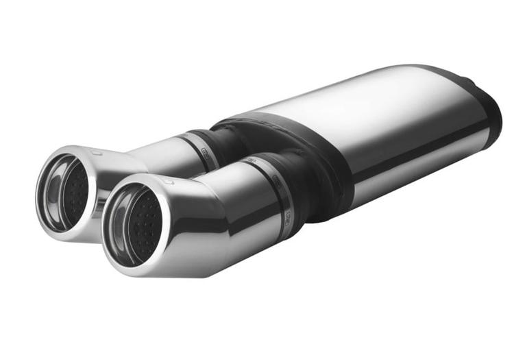 Slutdämpare dubbel 2x100mm