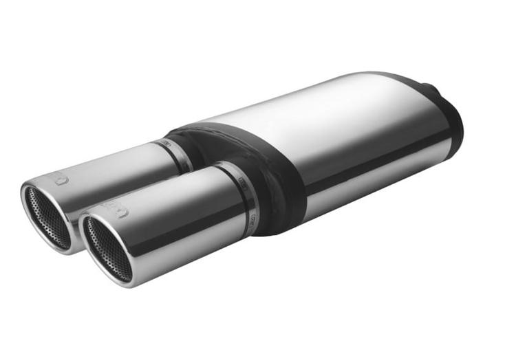 Slutdämpare dubbel 2x90mm