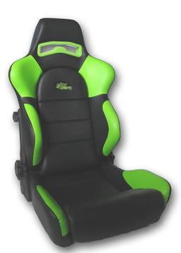 Sportti penkki nahka Musta/Vihreä