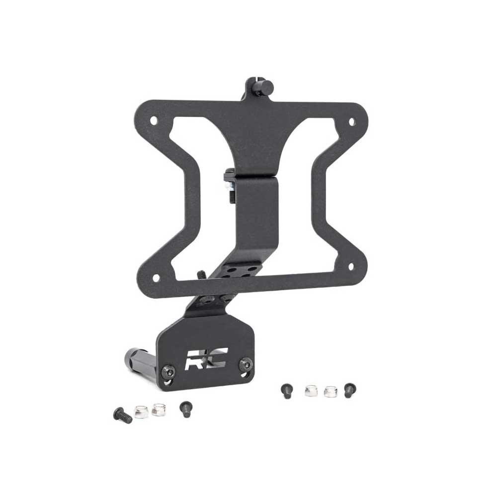 Adapter för registreringsskylt Rough Country Jeep Wrangler JK 4-dörrars 2007-2018; Jeep Wrangler JK 2-dörrars 2007-2018