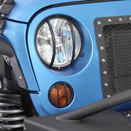 Skydd till främre strålkastare steel black Smittybilt Jeep Wrangler JK 4-dörrars 2007-2018; Jeep Wrangler JK 2-dörrars 2007-2018 - 2