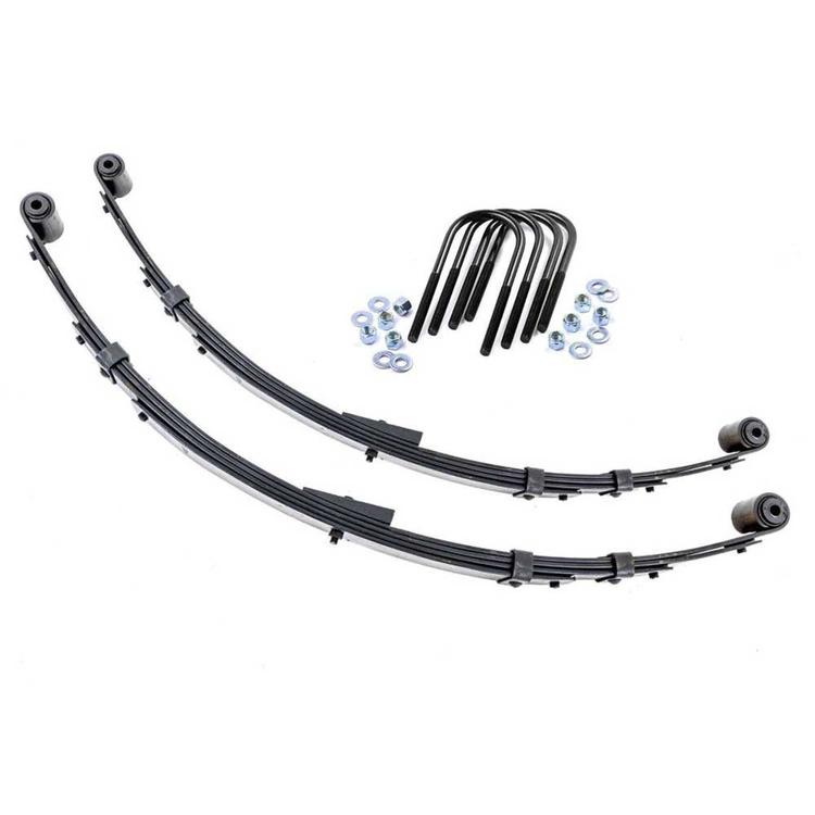 Bakre bladfjädrar med U-bultar Rough Country höjning 4 tum för Jeep Wrangler YJ 1987-1995