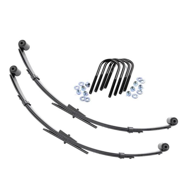 Bakre bladfjädrar med U-bultar Rough Country höjning 2,5 tum för Jeep Wrangler YJ 1987-1995