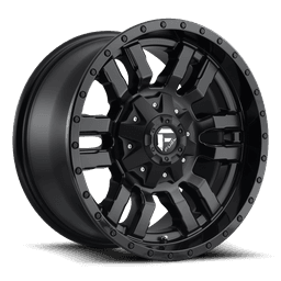 Fälg D596 Sledge Matte Black Gloss Black LIP 18x8 ET35