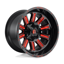 Fälg D621 HARDLINE Gloss Black W/ Red Tint 20x10.0 ET-18