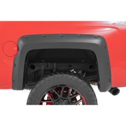 Främre och bakre skärmbreddare Rough Country Pocket Chevrolet Silverado 1500 2014-2019; Chevrolet Silverado 2500 2015-2019 - 5