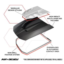 Motorhuvsintag AIR DESIGN Chevrolet Silverado 1500 2019-2024 - 6
