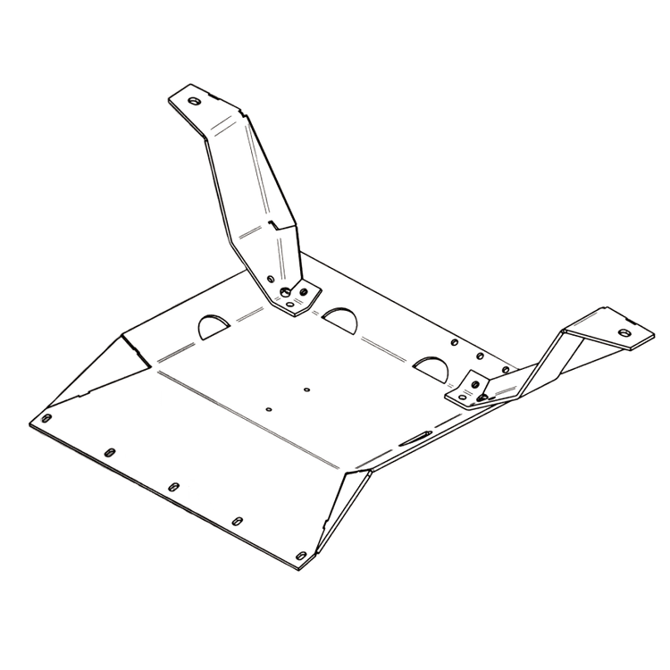 Aluminium transfer box hasplåt MAER Mercedes Sprinter II (W906) 2006-2019
