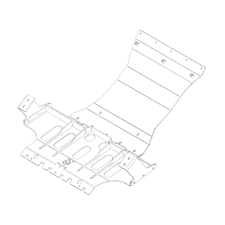 Aluminium främre hasplåt Heavy Duty MAER Sprinter III (W907-W910) 2018-2021