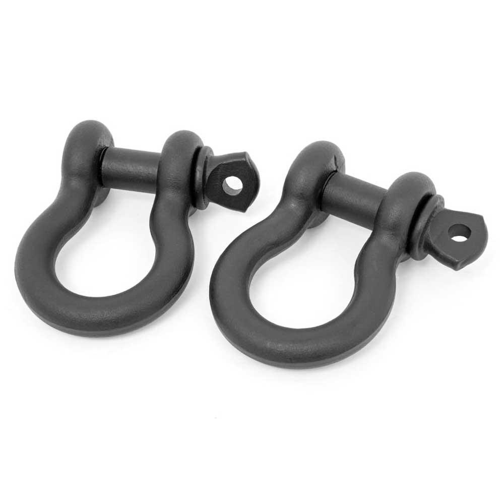 D-ringschacklar svart Rough Country 3/4"