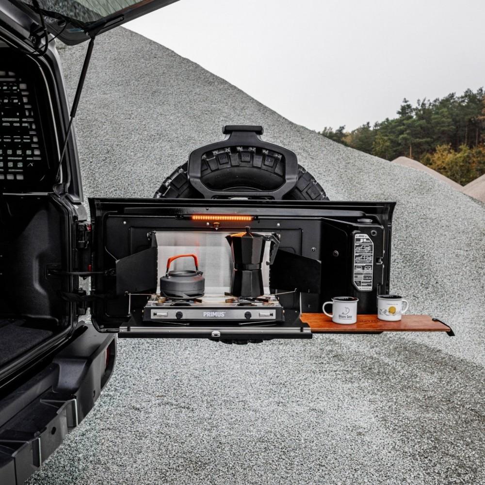Nedfällbart bakluckebord BISON GEAR Wrangler JK 4-dörrars 2007-2018