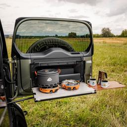 Nedfällbart bakluckebord BISON GEAR Defender L663 2019–>