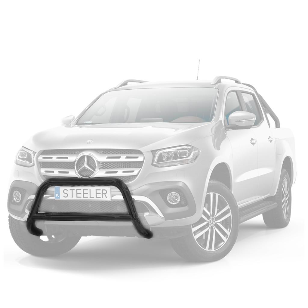 Frontbåge med tvärstag svart Steeler Mercedes X-Class 2017-2020