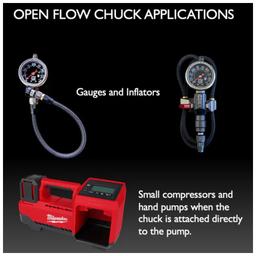 Högflödesventilchuck - 1/4" Invändig Dual Flow universal - 2