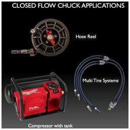 Högflödesventilchuck - 1/4" Invändig Dual Flow universal - 3