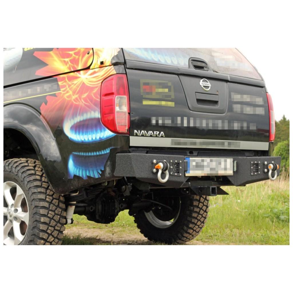 Bakre stötfångare i stål MorE 4x4 Nissan Navara D40 2005-2015