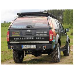 Bakre stötfångare i stål MorE 4x4 Nissan Navara D40 2005-2015 - 2