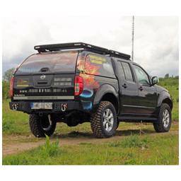 Bakre stötfångare i stål MorE 4x4 Nissan Navara D40 2005-2015 - 4