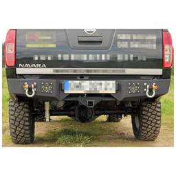 Bakre stötfångare i stål MorE 4x4 Nissan Navara D40 2005-2015 - 5