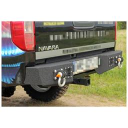 Bakre stötfångare i stål MorE 4x4 Nissan Navara D40 2005-2015 - 6