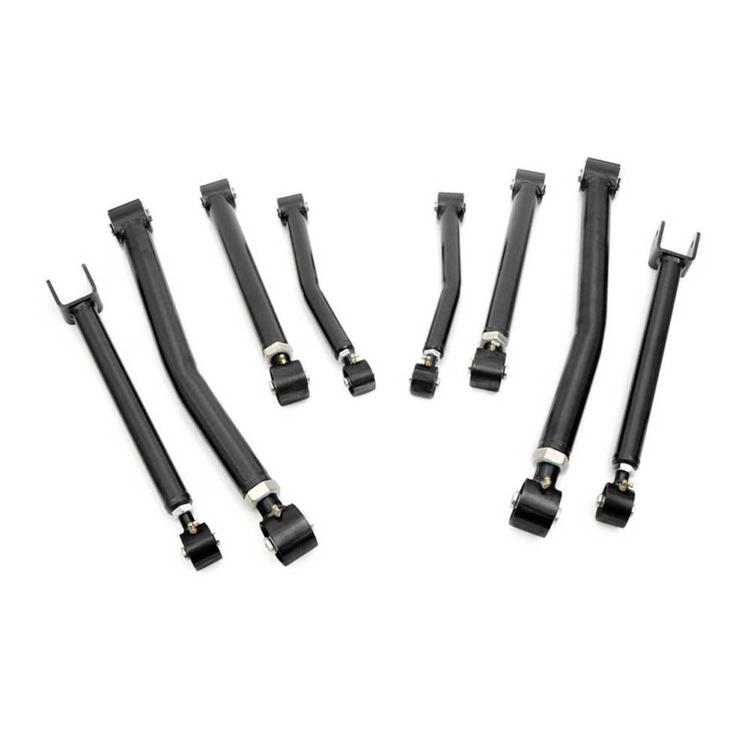 Justerbar länkarmssats Rough Country X-Flex för höjning 0-6" för Jeep Wrangler JK 2-dörrars 2007-2018 m.fl.