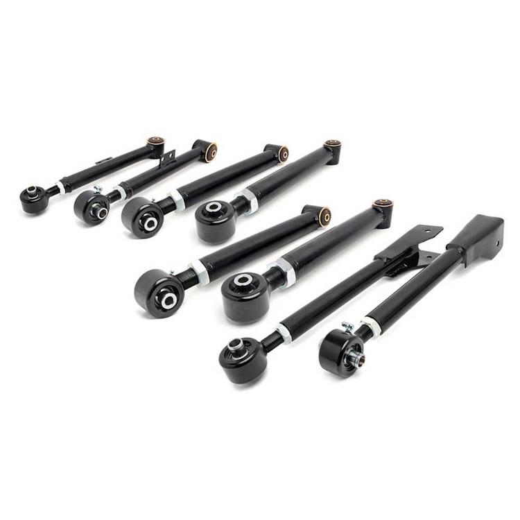 Justerbar länkarmssats Rough Country X-Flex för höjning 0-6,5" för Jeep Wrangler TJ 1997-2006 m.fl.