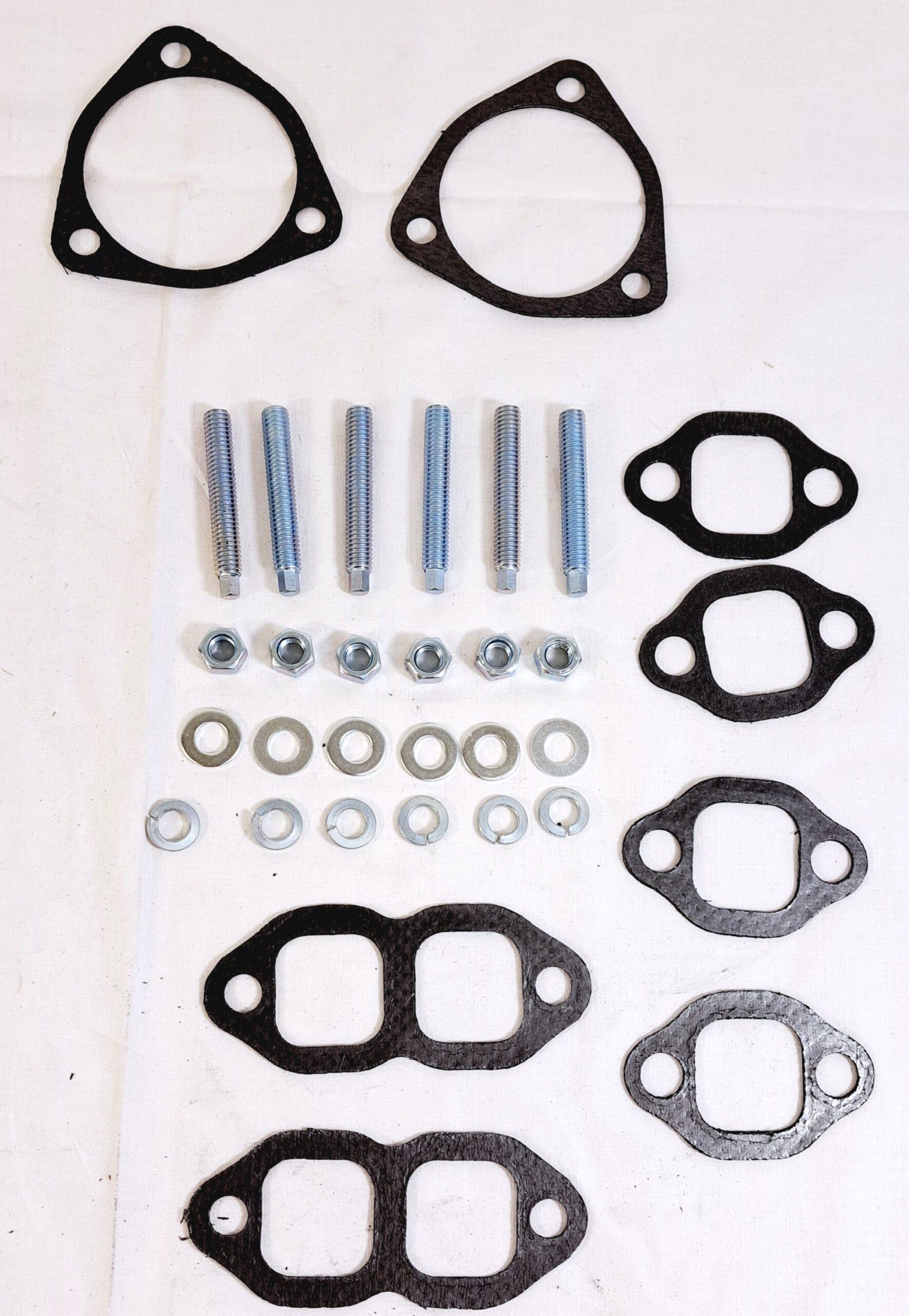 Udstødningsmanifold Small Block Chevy (SBC) Belagte "Rams horn" / "Rams horn"