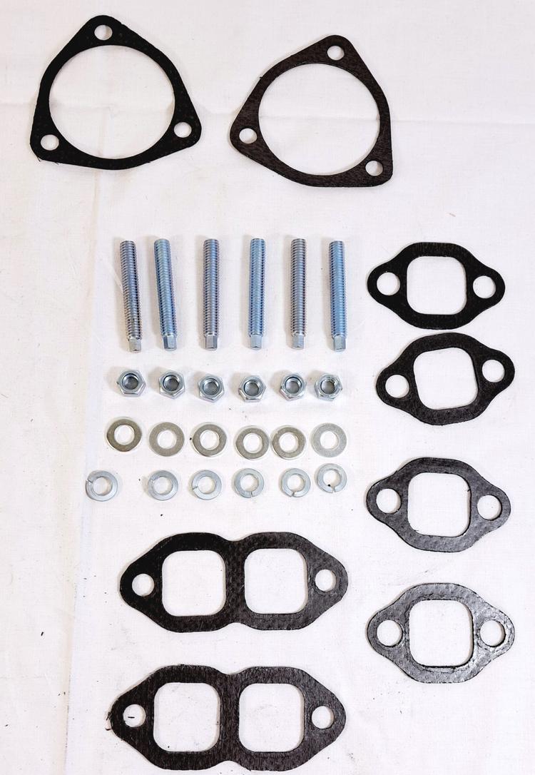Udstødningsmanifold Small Block Chevy (SBC) Belagte "Rams horn" / "Rams horn"